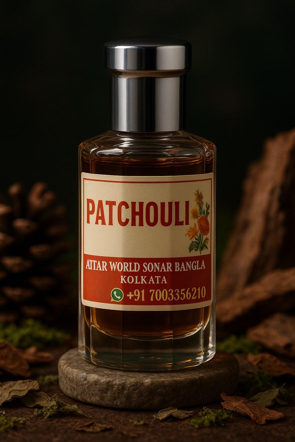 Patchouli attar, front view [shoot-v2 angle 1]