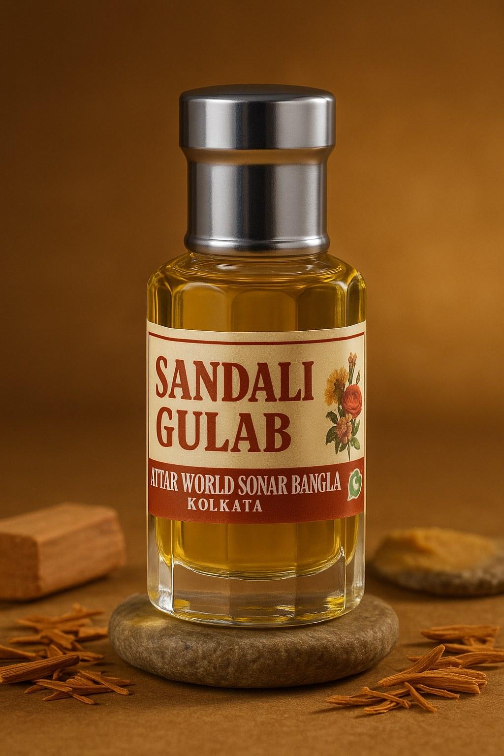 Sandali Gulab attar, front view [shoot-v2 angle 1]