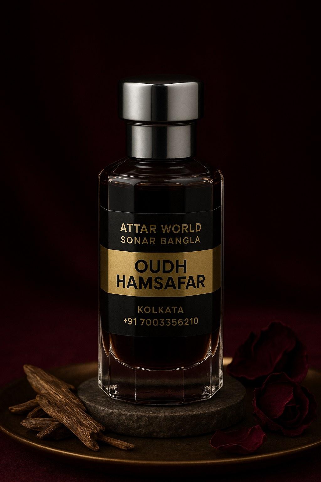Oudh Hamsafar attar, front view [shoot-v2 angle 1]
