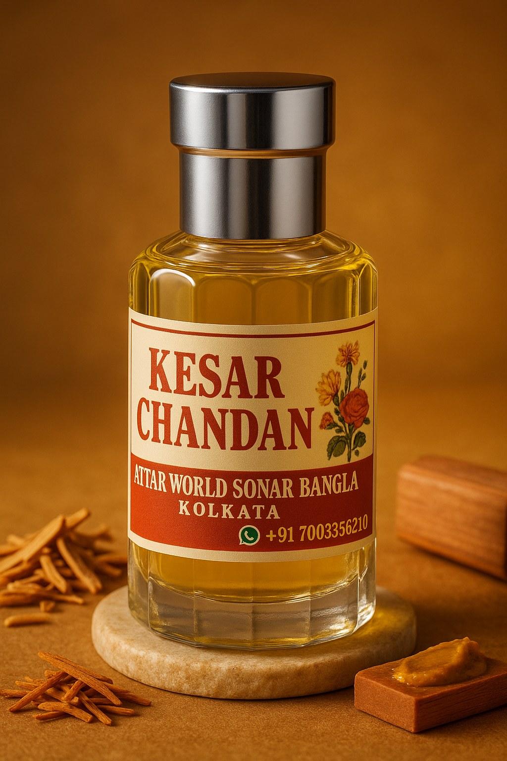 Kesar Chandan attar, front view [shoot-v2 angle 1]