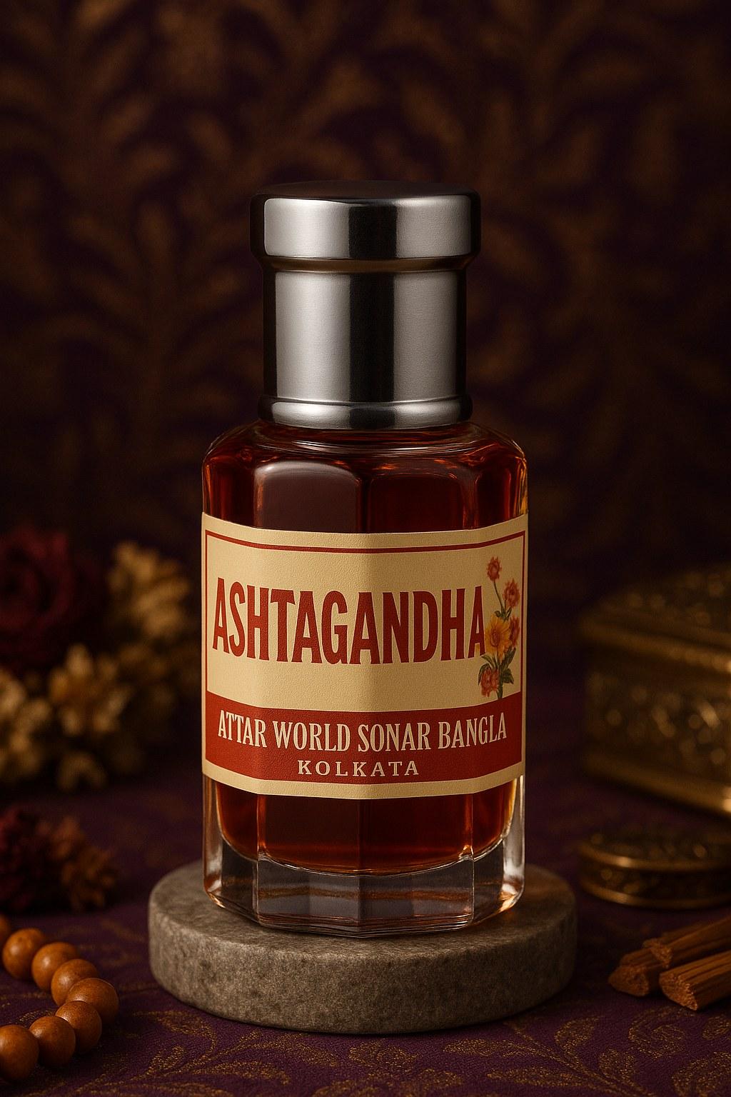 Ashtagandha attar, front view [shoot-v2 angle 1]