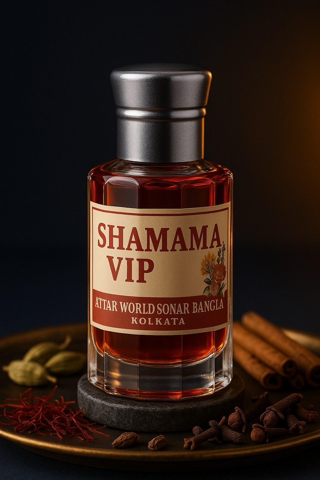 Shamama VIP attar, front view [shoot-v2 angle 1]