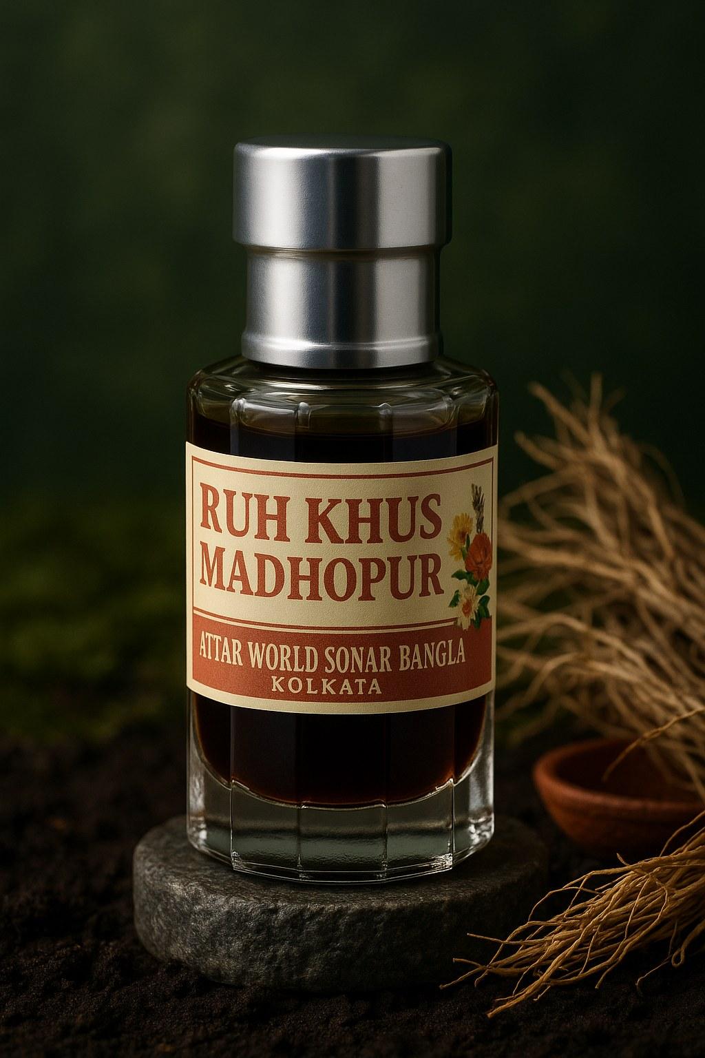 Ruh Khus Madhopur attar, front view [shoot-v2 angle 1]