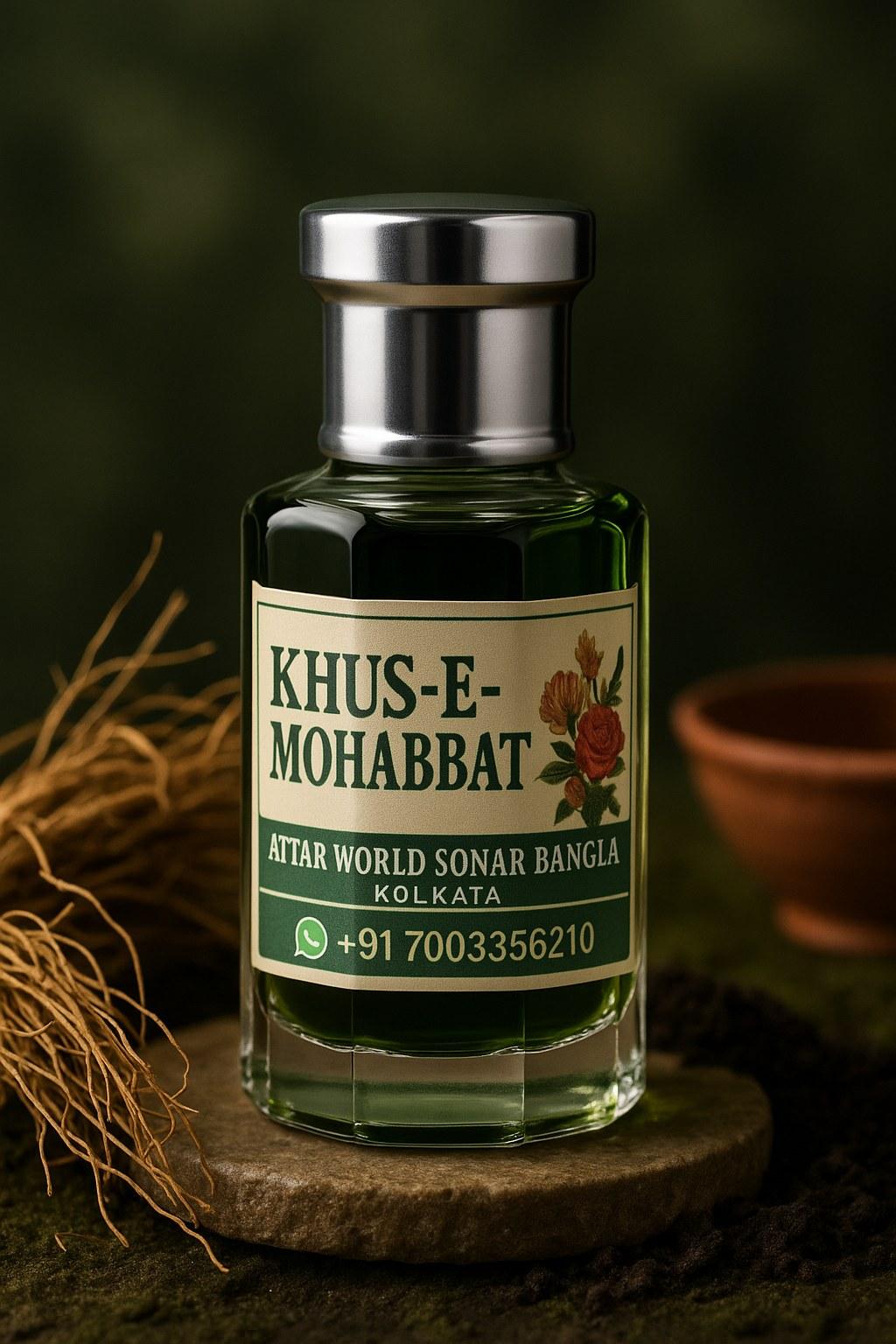 Khus-E-Mohabbat attar, front view [shoot-v2 angle 1]