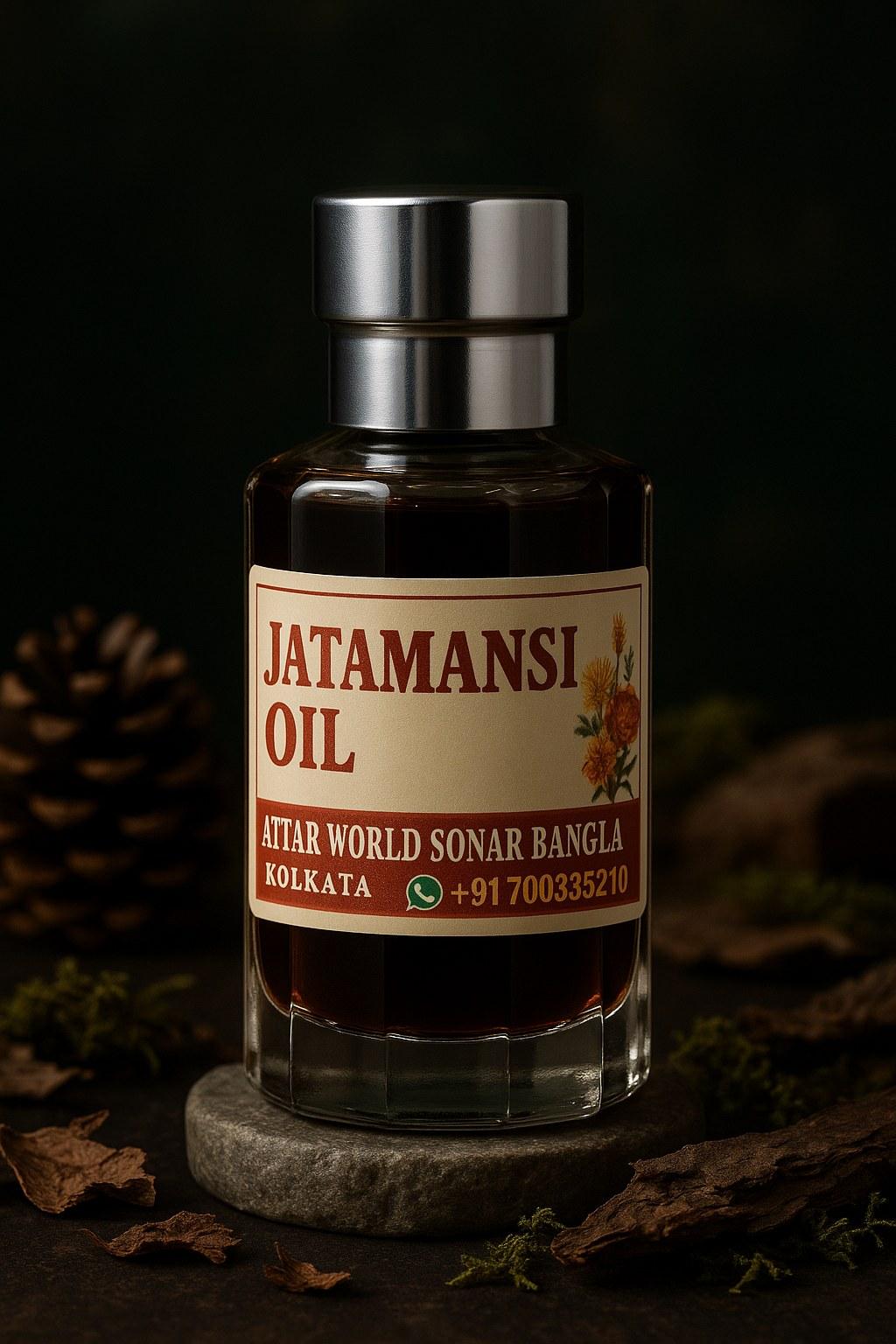 Jatamansi Oil attar, front view [shoot-v2 angle 1]