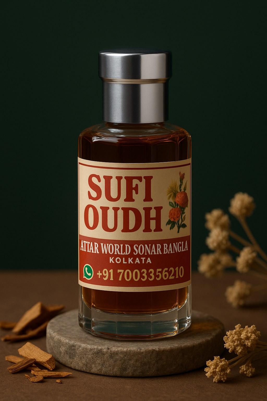 Sufi Oudh attar, front view [shoot-v2 angle 1]