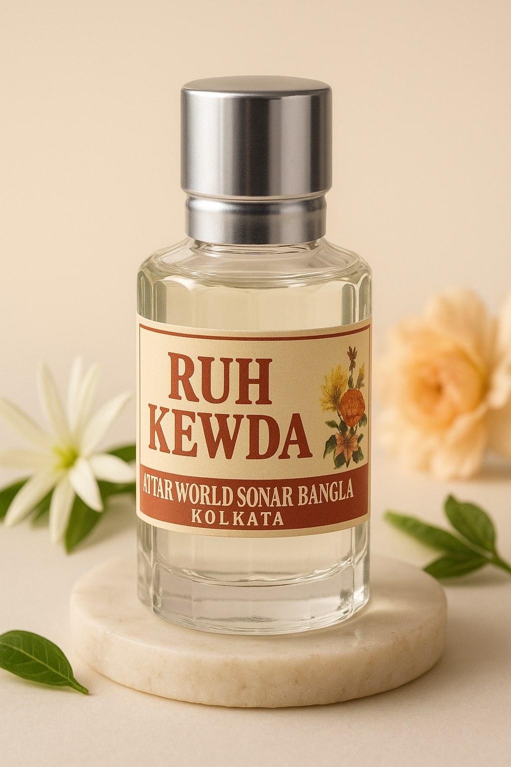 Ruh Kewda attar, front view [shoot-v2 angle 1]