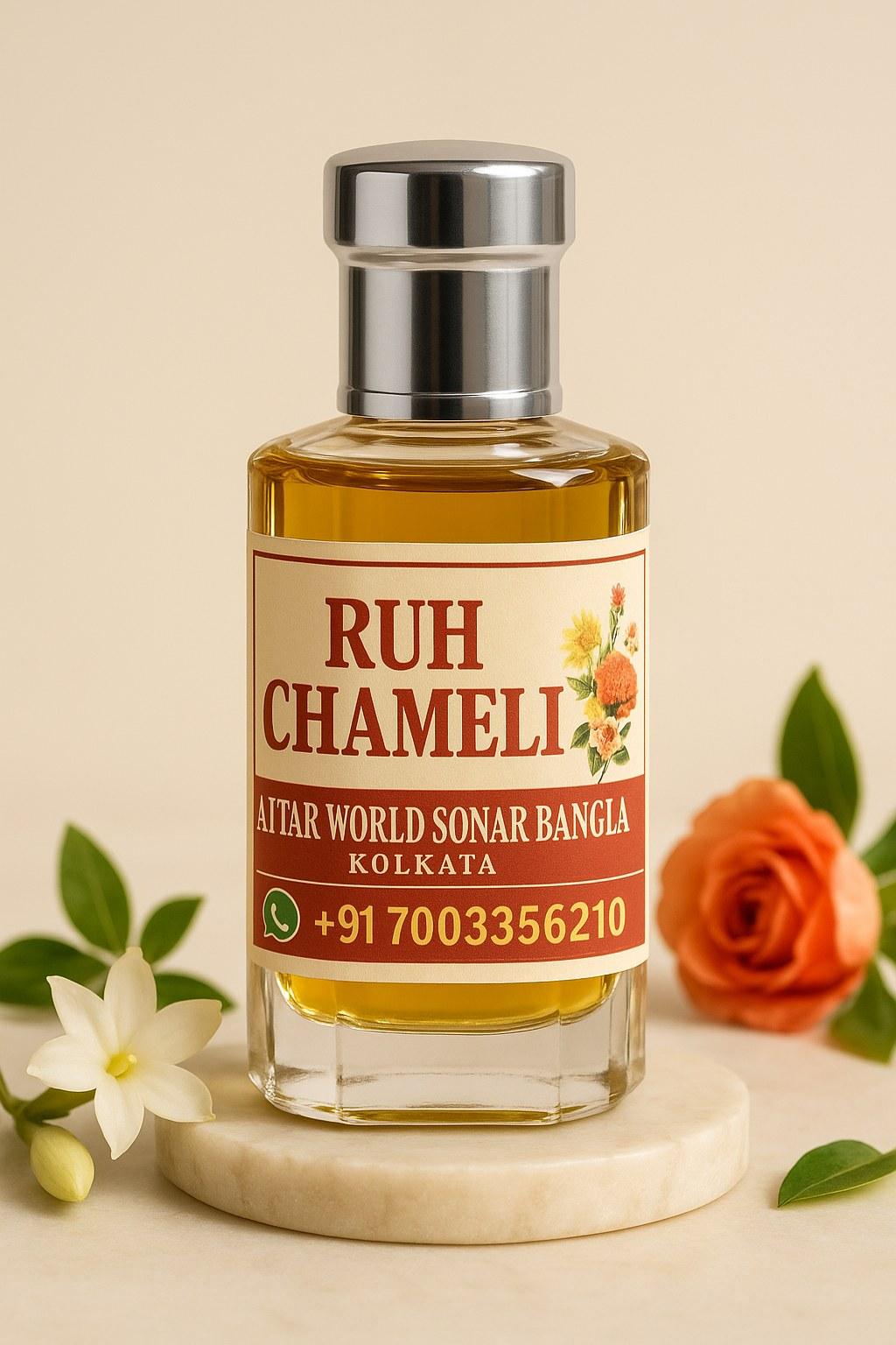 Ruh Chameli attar, front view [shoot-v2 angle 1]