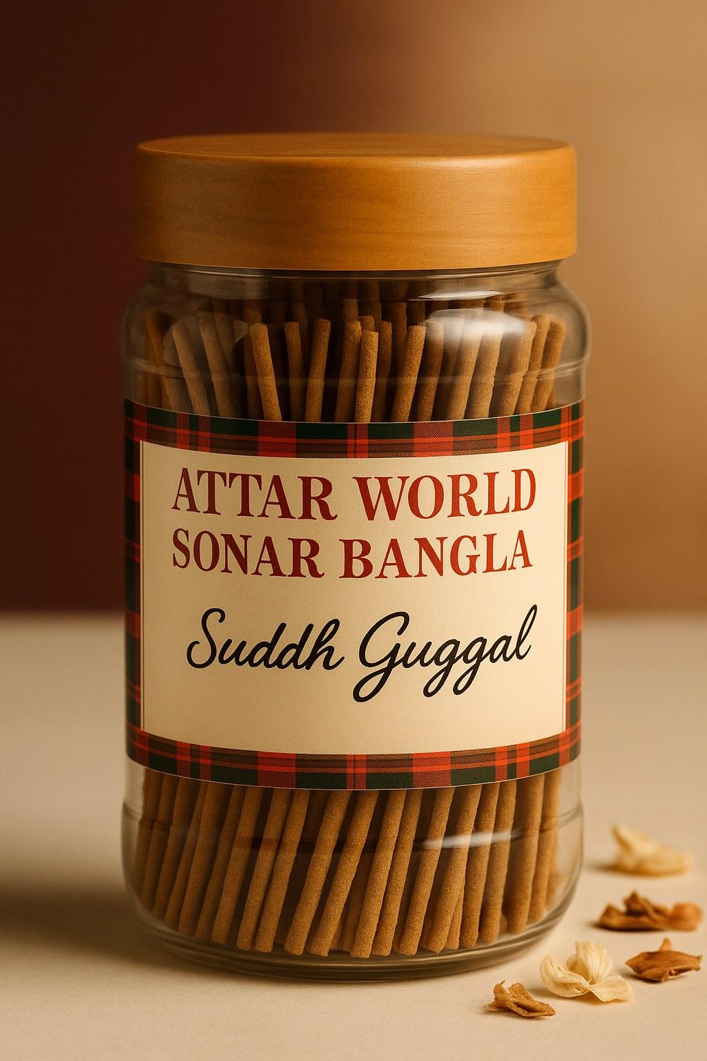Suddh Guggal Dhoopbatti attar, front view [shoot-v2 angle 1]