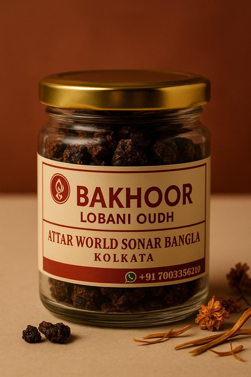 Bakhoor Lobani Oudh attar, front view [shoot-v2 angle 1]