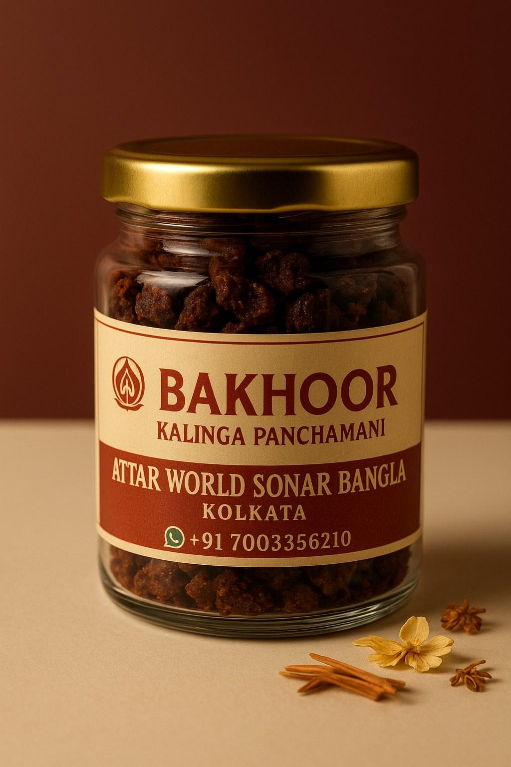 Bakhoor Kalinga Panchamani attar, front view [shoot-v2 angle 1]
