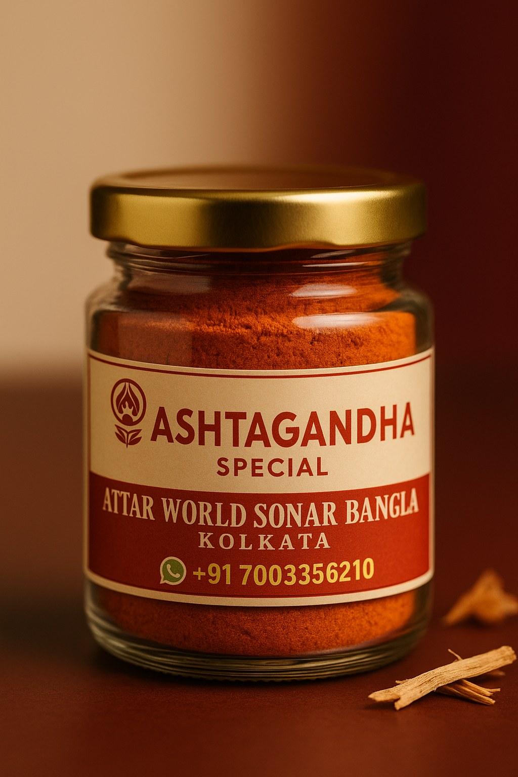 Ashtagandha Powder Special attar, front view [shoot-v2 angle 1]
